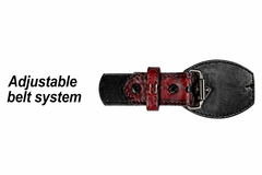Los Altos Caiman Belly Belt - Black Cherry