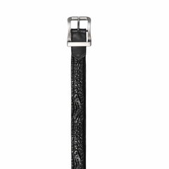 Los Altos Caiman Belly Belt - Black