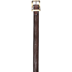 Los Altos Caiman Belly Belt - Brown