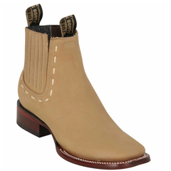 Los Altos Ladies Nubuck Ankle Boots - Oryx