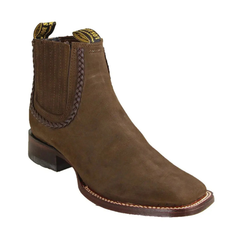 Los Altos Ladies Nubuck Ankle Boots - Tobacco