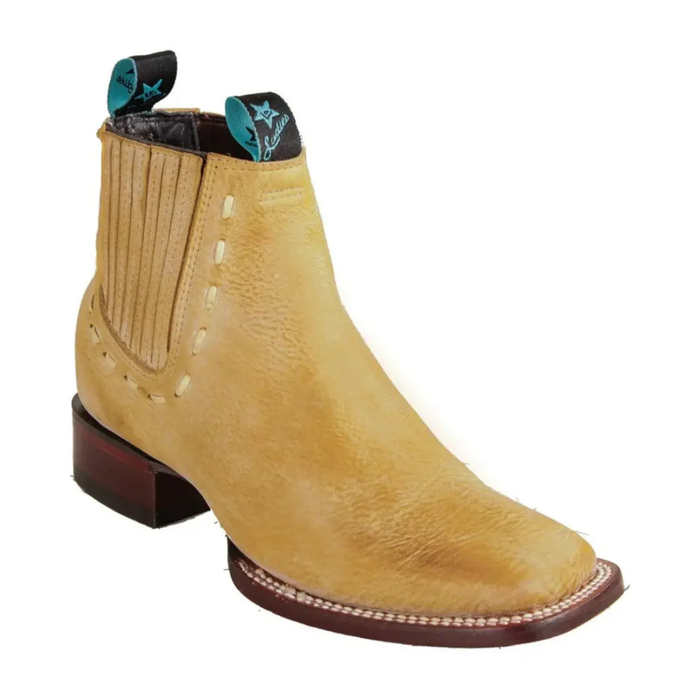 Los Altos Ladies Vintage Ankle Boots - Honey