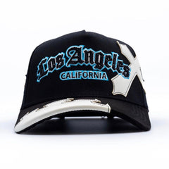 Los Angeles Black & Blue Cross Flame Klan Hats