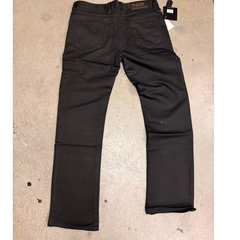 Men's Black Cotton Stretch Twill Pants
