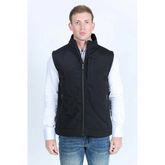 Mens Softshell Conceal Carry Water-Resistant Vest - Black