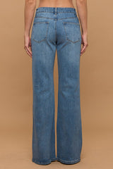Mid-rise Tummy Control Relaxed Flare Jeans