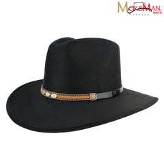 Moksman Charlie Suede Hat - Black