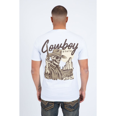 Platini Men’s Modern Fit Cotton Stretch T-Shirt - White