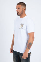 Platini Men’s Modern Fit Cotton Stretch T-Shirt - White