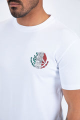 Platini Men’s Modern Fit Cotton T-Shirt - White