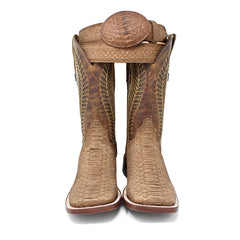 Ranchers Antique Saddle Python Belt