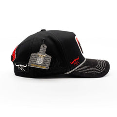 The King Ranch Frison Horse Cap - Black & Red