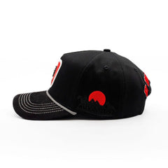 The King Ranch Frison Horse Cap - Black & Red
