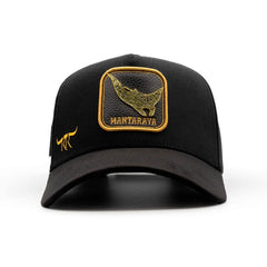 The King Ranch "Mantaraya" Cap - Black & Gold