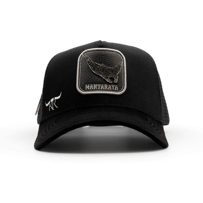 The King Ranch "Mantaraya" Cap - Black & Silver
