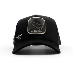 The King Ranch "Mantaraya" Cap - Black & Silver