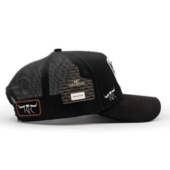 The King Ranch "Mantaraya" Cap - Black & Silver
