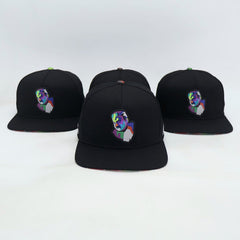 VBR El Rey black snapback cap front view