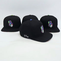 VBR El Rey black snapback cap side view