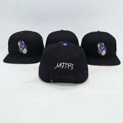 VBR El Rey black snapback cap back view