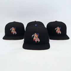 VBR Michoacan Los Viejitos black snapback cap front view