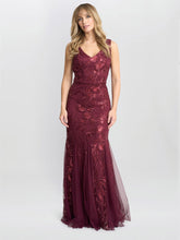 Gina Bacconi Evie Sleeveless Maxi Embroidered Sequin Gown
