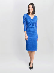 Gina Bacconi Melody Lace Wrap Dress
