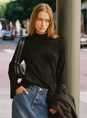 Allen Ribbed Sweater Black