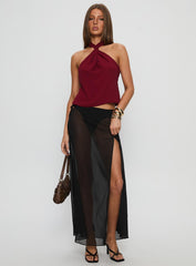Adalynne Twist Front Top Red