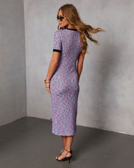Gentle Glow Bodycon Knit Midi Dress