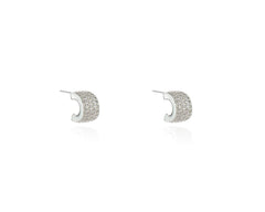 Cachet London Lily Silver Hoop Earrings