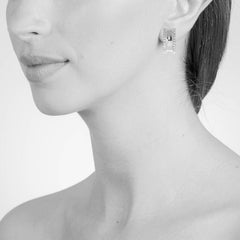 Cachet London Scoop Silver Clip On Earrings