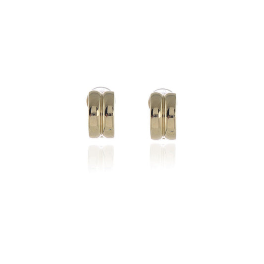 Cachet London Suzy Polished Gold Clip On Earrings