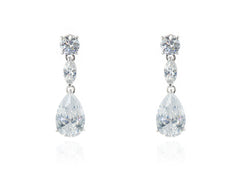 Cachet London Maxine Silver Drop Earrings