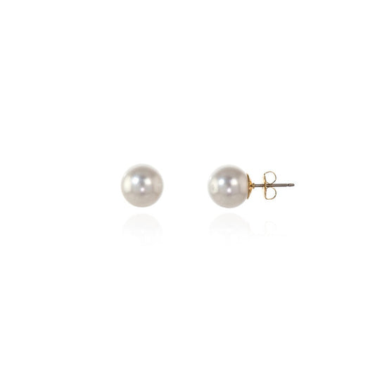 Cachet London Mac 10 White Pearl Earrings