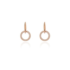 Cachet London Lara Drop Rose Gold Earrings