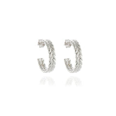 Cachet London Oletta Silver Hoop Earrings