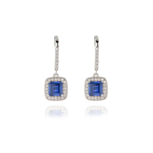 Cachet London Idola Silver Tanzanite Earrings