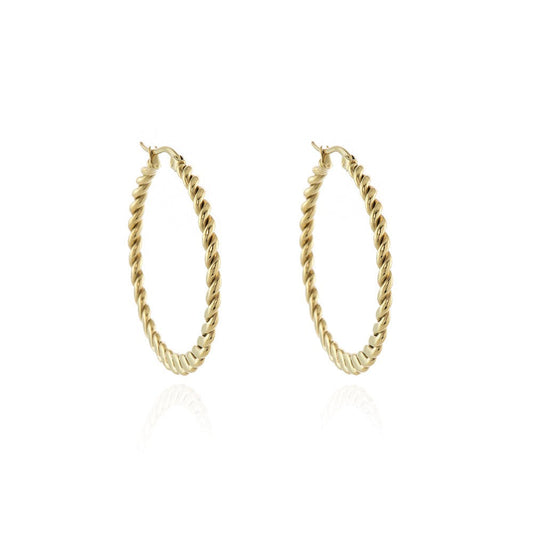 Cachet London Abital Gold Hoop Earrings