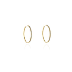 Cachet London Vice Gold Hoop Earrings