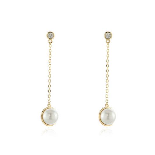 Cachet London Paris Gold Drop Earrings