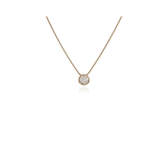 Cachet London Solitaire Gold Pendant