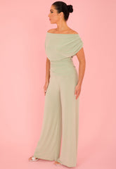 Atom Label Sage Green Carbon Jumpsuit
