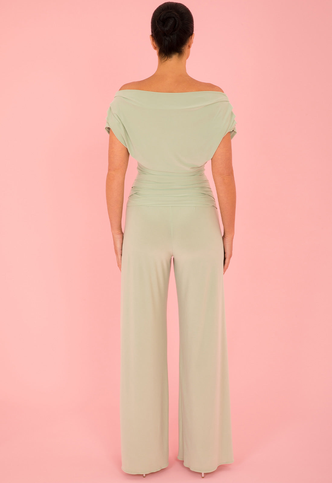 Atom Label Sage Green Carbon Jumpsuit