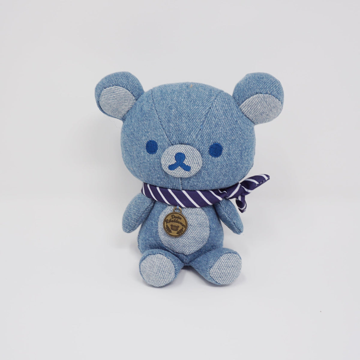 2016 Denim Dark Blue Rilakkuma Sitting Plush - Denim Rilakkuma Series