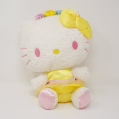 2016 Hello Kitty Fuzzy with Flowers Plush - Sanrio