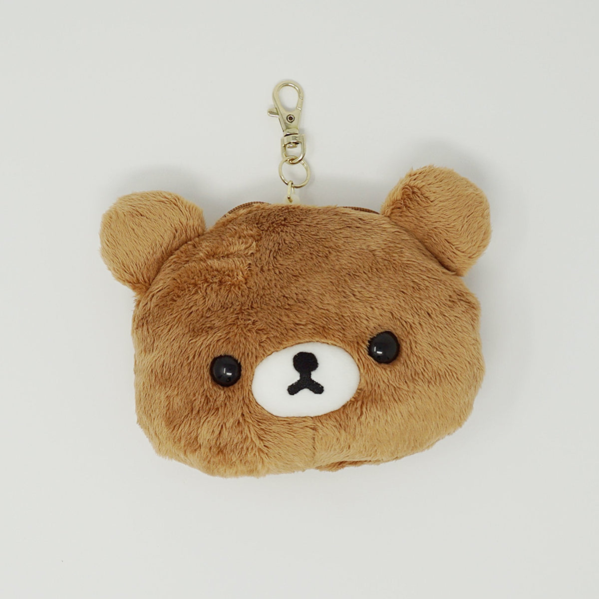2016 Chairoikoguma Face Reel Pass Case Keychain - Rilakkuma