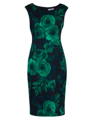 Gina Bacconi Emerald Candice Floral Dress