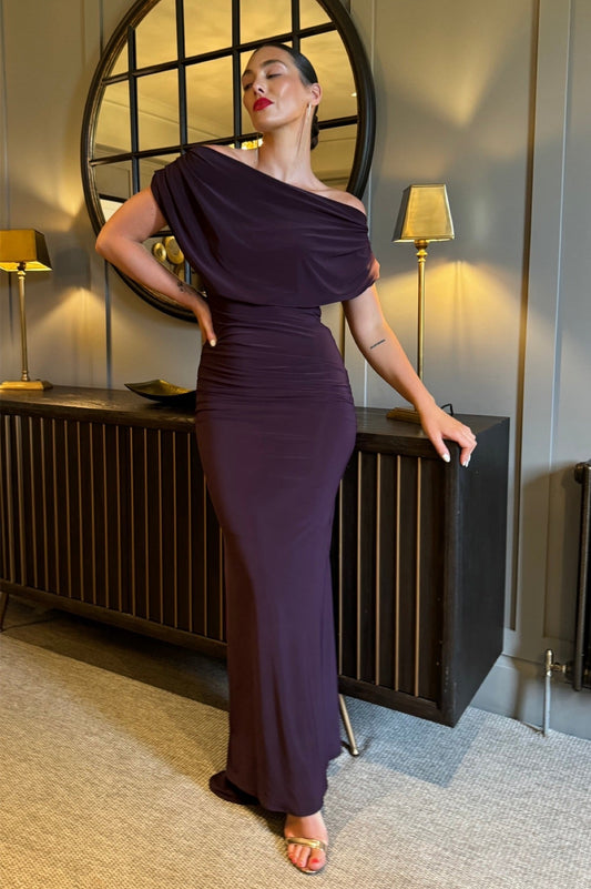 Atom Label Blackcurrent Platinum Gown