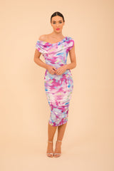 Atom Label Pastel Pixel Janus Dress